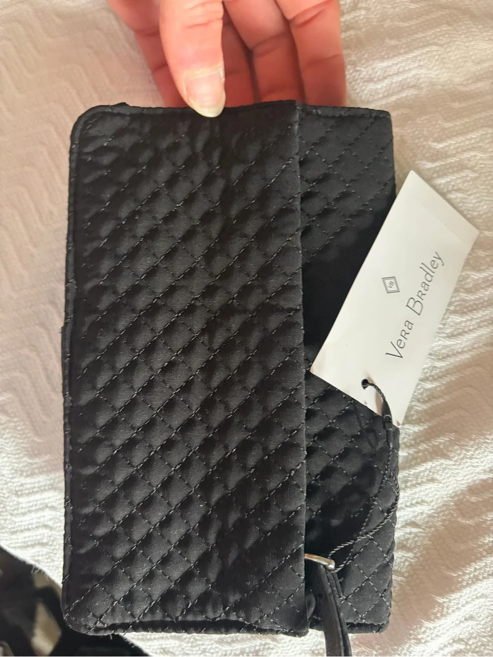Vera Bradley Black Quilted Wallet Phone Case